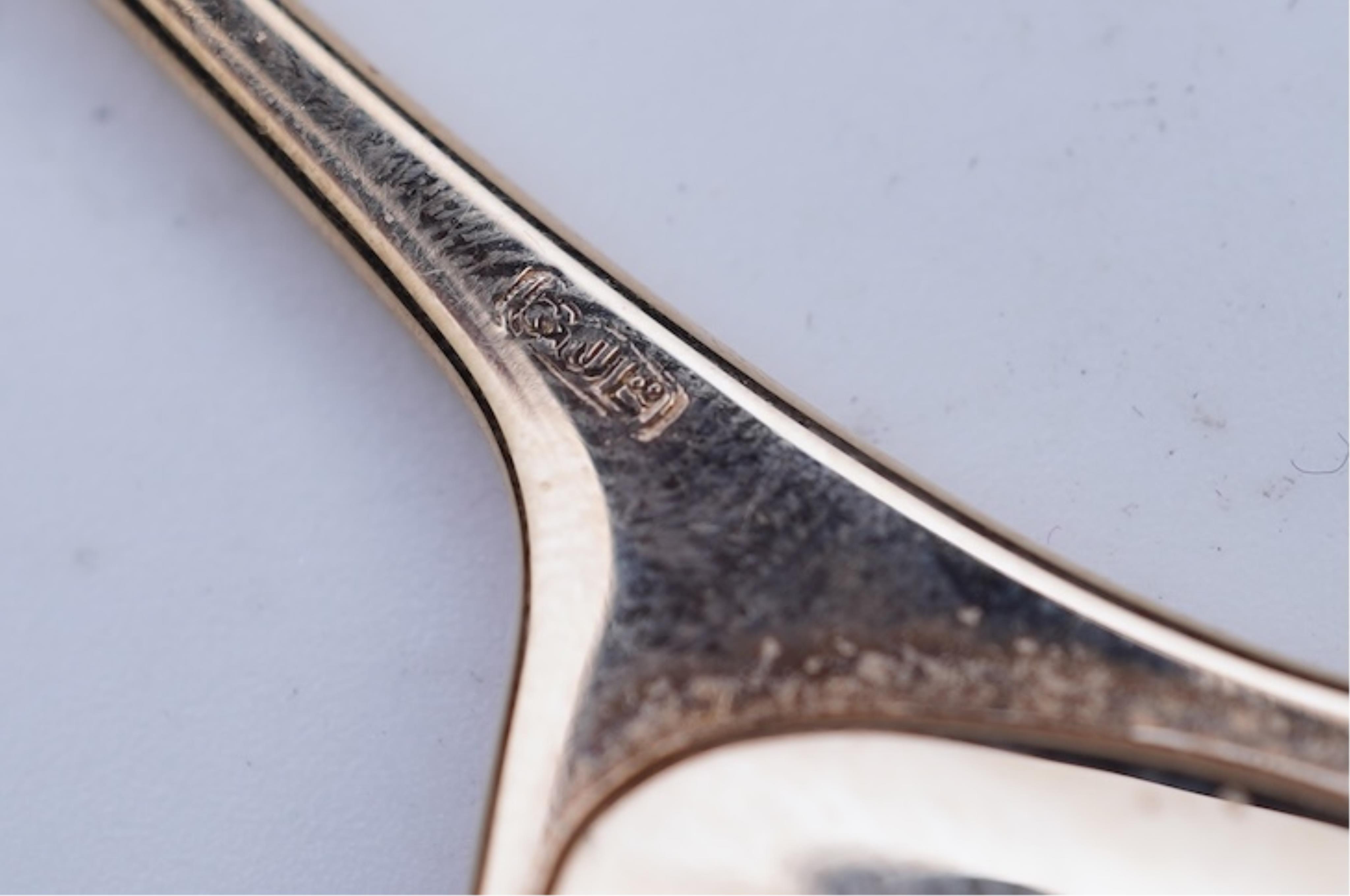 Bent Gabrielsen for Georg Jensen, a modernist gold and opal necklace, Denmark, circa 1981